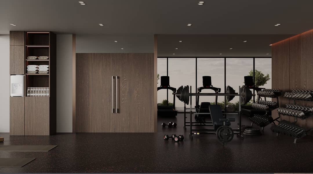 5 Render_ThePierResidence_Gym1. jpg