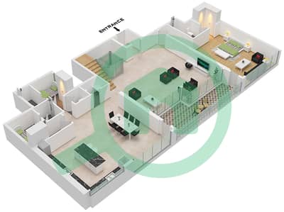 皇室风情公寓 - 4 卧室顶楼公寓类型／单位T2 / UNIT 2 FLOOR 17戶型图