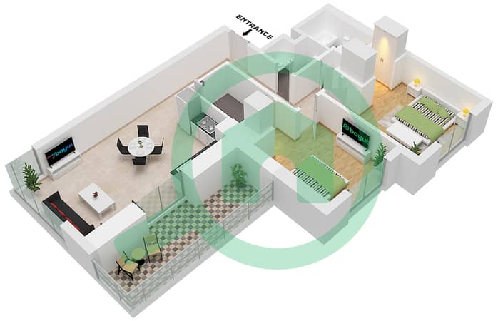 Type B Unit 5 Floor 1-2,8-11 Unit 4 Floor 12-13