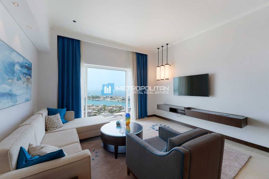 City And Sea Views | Furnished 1BR | High Floor