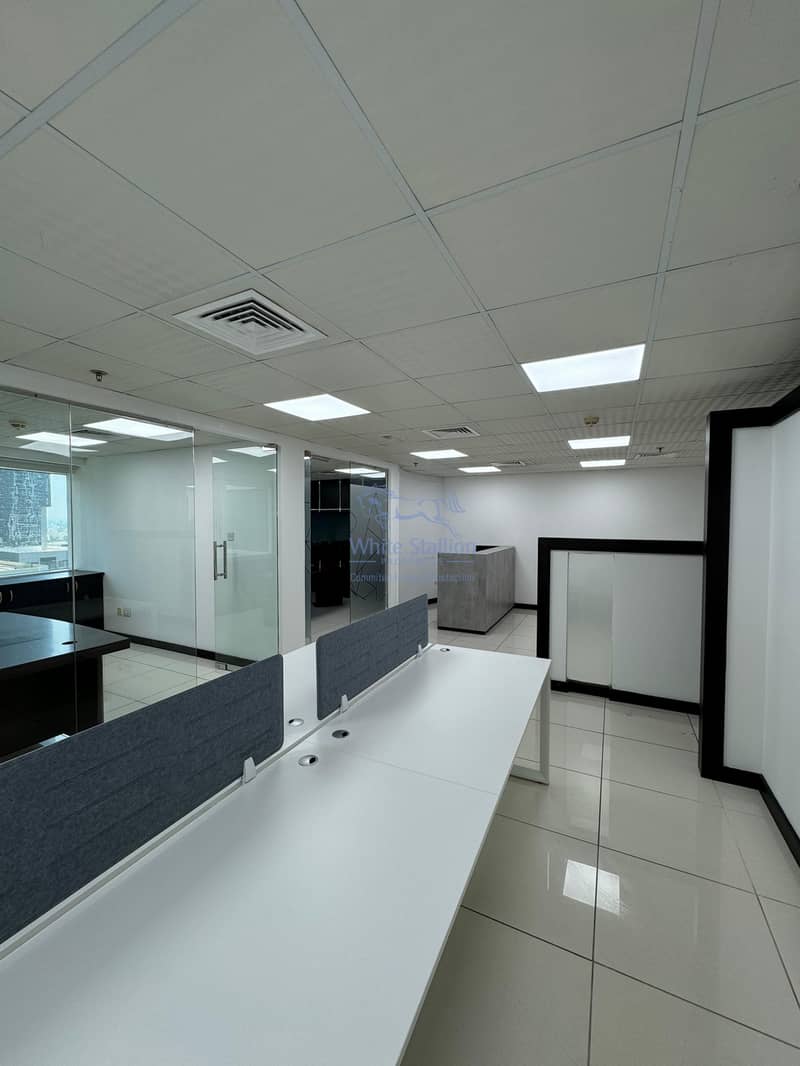 Big Office Space + Furnished + Partitioned + Lake View + Near Metro