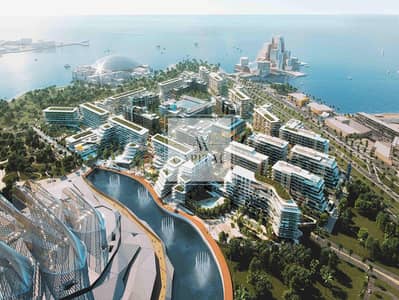 Studio for Sale in Saadiyat Island, Abu Dhabi - Partial Fountain View| Balcony| Grove Saadiyat