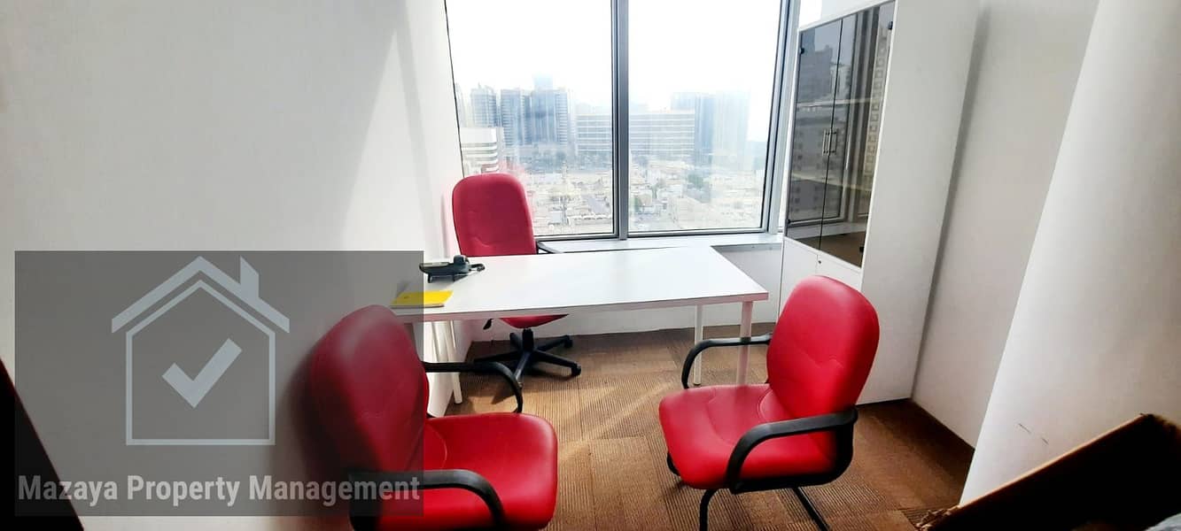 Notarized commercial offices in different areas of Abu Dhabi with all