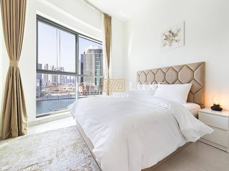 Luxury 1 BR | Fully Furnished | Burj + Canal View