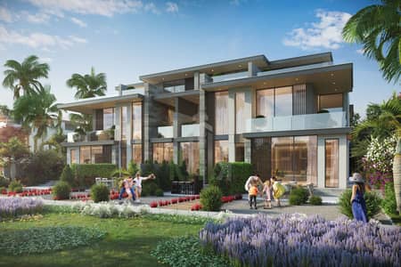 4 Bedroom Townhouse for Sale in DAMAC Lagoons, Dubai - Morocco Townhouse - 5 Bedroom Rear. jpg