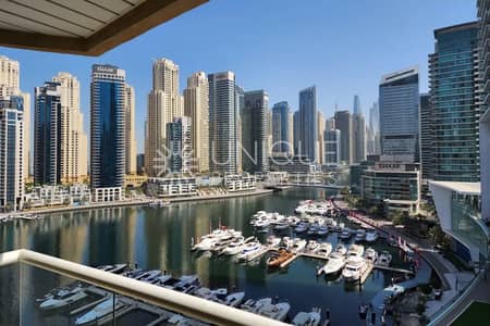 2 Bedroom Flat for Rent in Dubai Marina, Dubai - Full Marina View | Close to Metro | Chiller Free