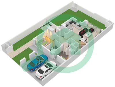 拉亚小区 - 4 卧室联排别墅类型／单位A / UNIT 4,6,8PLEX-TH1戶型图