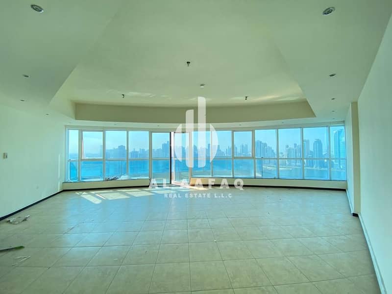 Corniche View | Spacious 3bhk | All Master Bedrooms | AC Chiller free | Parking free | Maids Room