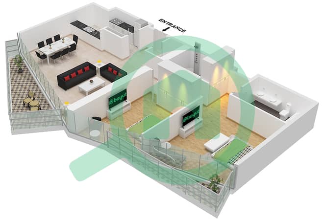 Type B Unit 7, Floor 5-16