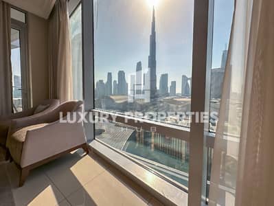 1 Bedroom Flat for Rent in Downtown Dubai, Dubai - Burj Khalifa View | Furnished | Vacant