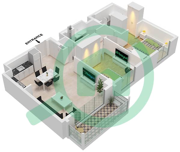Unit 1 Floor 1,Unit 2 Floor 2-9 Unit 1 Floor 1,Unit 2 Floor 2-9