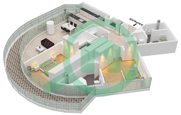 Type A Unit 1 Floor 3
