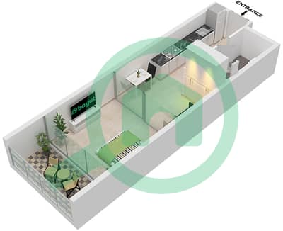 Creek View by Iraz - 单身公寓类型／单位B / UNIT 4,5 FLOOR 2,3戶型图