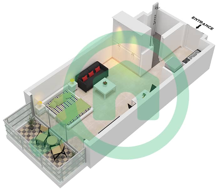 المخططات الطابقية لتصميم الوحدة 2 FLOOR 2-8,30 شقة استوديو - الأقصر بواسطة امتياز Unit 2 Floor 2-8,30 interactive3D