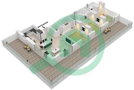 Park Horizon Tower 2 - 3 Bedroom Apartment Type/unit A1 / UNIT 2 FLOOR GROUND Floor plan