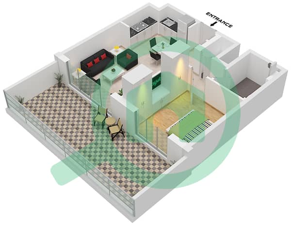 Type B1 Unit 3-6 Floor Ground