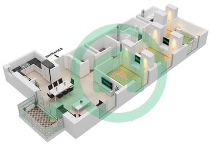 Park Horizon Tower 2 - 3 Bedroom Apartment Type/unit A / UNIT 2,8 FLOOR PODIUM Floor plan