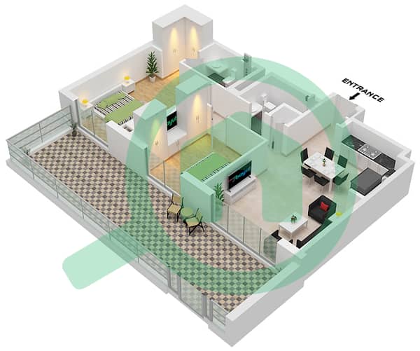 Type D1 Unit 1 Floor 1