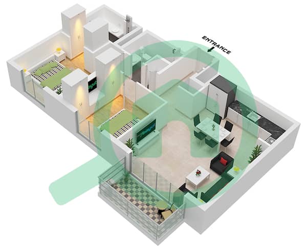 Type A Unit 2-10 Floor 2-19
