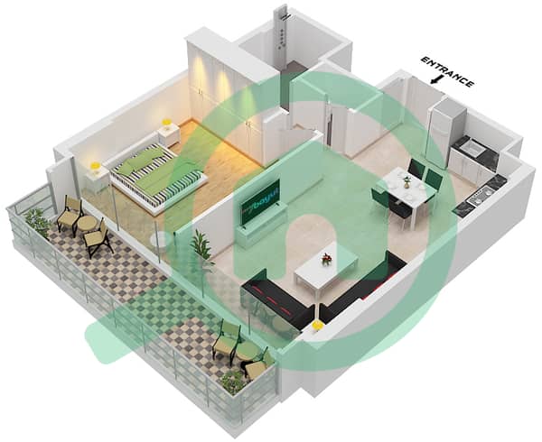 Type A.8 Unit 6M,7 Floor 9