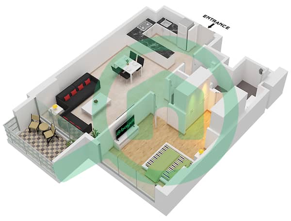 Type B.2 Unit 1 Floor 2-9