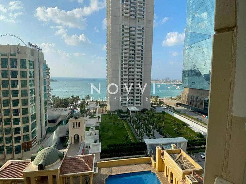 位于朱美拉海滩住宅（JBR），巴哈尔公寓，巴哈尔4号楼 2 卧室的公寓 160000 AED - 9870946