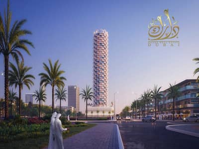 فلیٹ 1 غرفة نوم للبيع في قرية جميرا الدائرية، دبي - Exterior Royale 11. jpg