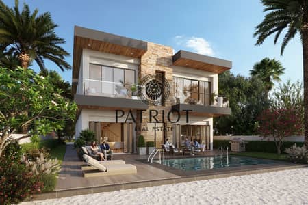 4 Cпальни Таунхаус Продажа в Дамак Лагунс, Дубай - Costa Brava Villa LV-3B16_Rear View. JPG