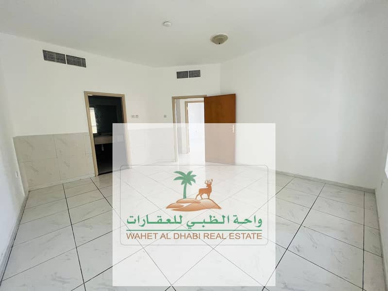 Three bedrooms and a living room with a balcony, an open view, a large