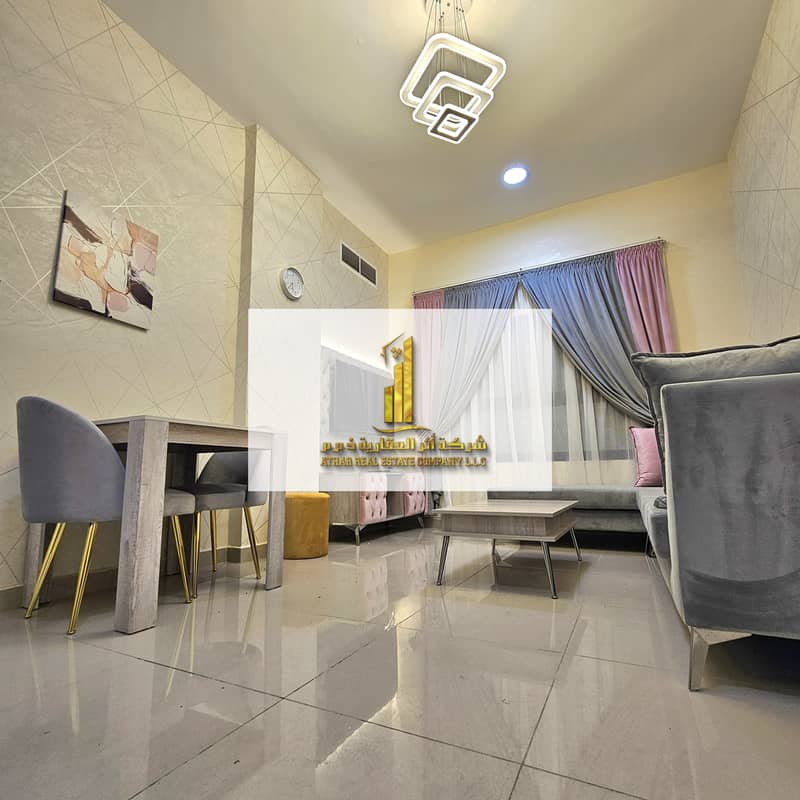 For monthly rent in Ajman 🏠 With completely new furniture, the first