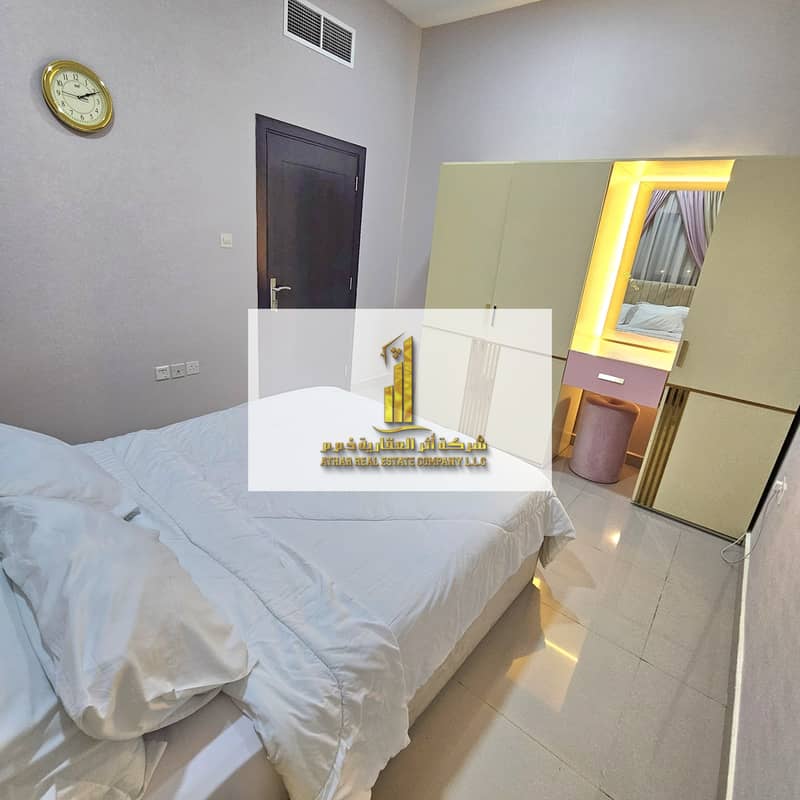 For monthly rent in Ajman 🏠 With completely new furniture, the first