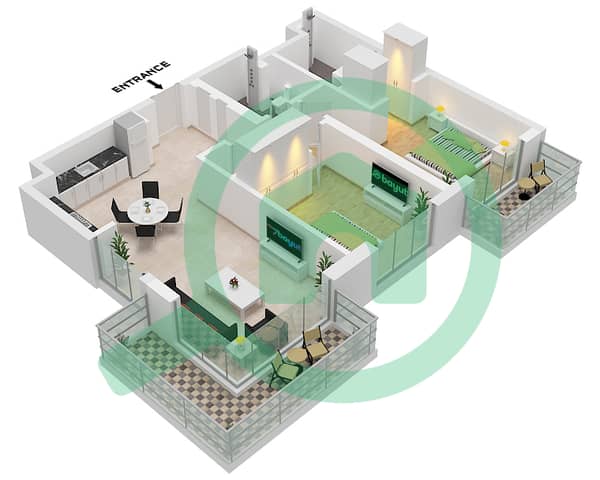"Type 2B 
Unit 20 Floor 1-4"