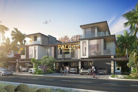 فیلا 4 غرف نوم للبيع في داماك لاجونز، دبي - Morocco Townhouse - 4 Bedroom Front. jpg