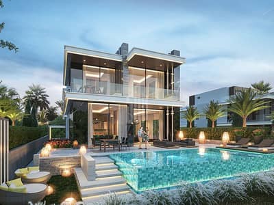7 Bedroom Villa for Sale in DAMAC Lagoons, Dubai - VD1 Rear. jpg