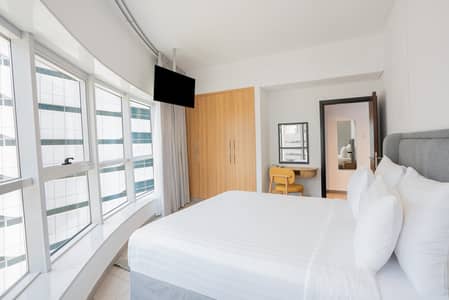 1 Bedroom Hotel Apartment for Rent in Barsha Heights (Tecom), Dubai - Executive 1BR -Bedroom. jpg