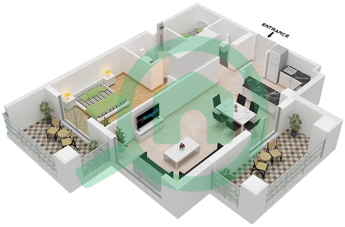 Type D Unit 13 Floor 3 
Unit 23 Floor 1 
Unit 24 Floor 2 
Unit 25 Floor 4 Tower 2