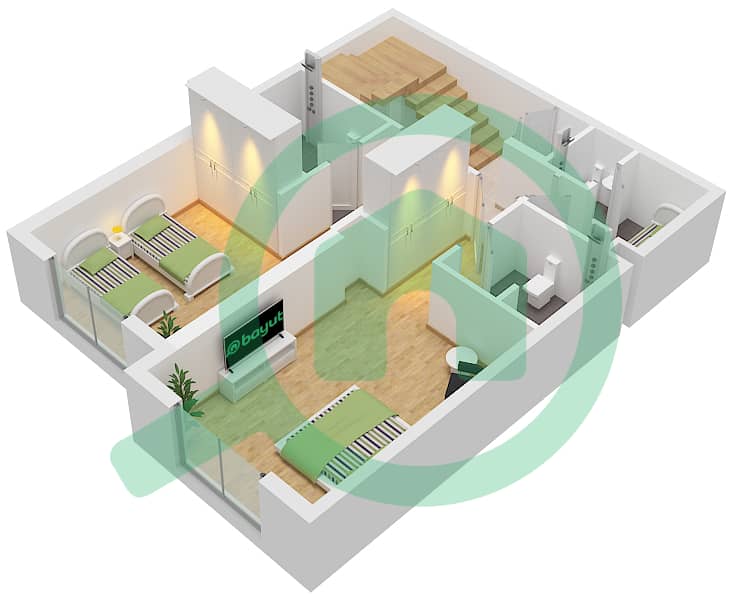 Eleganz by Danube - 2 Bedroom Apartment Type/unit D / UNIT 4,5 FLOOR 4 Floor plan Type D Unit 5 Floor 4 Tower 2
Unit 4 Floor 4 Tower 5 interactive3D