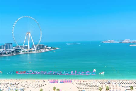 3 Bedroom Flat for Rent in Jumeirah Beach Residence (JBR), Dubai - Gorgeous 3 BHK + maid room with Sea View at JBR ALL BILLS Inc. + FREE Parking & Wifi