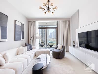 فلیٹ 3 غرف نوم للايجار في وسط مدينة دبي، دبي - Crown Tower - 1307-Living-3. jpg