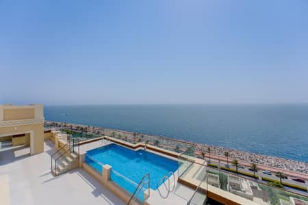 4 Bedroom Penthouse for Sale in Palm Jumeirah, Dubai - 4 Bed Duplex Penthouse | Terrace + Pool | Sea View