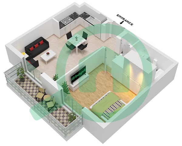 Type 1A20-1 Unit 5,6 , Floor 2-5