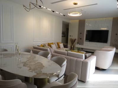 Brand New / Luxury furnished 3 bedrooms / Spacious Apartment with Maids Room / Best Living Area