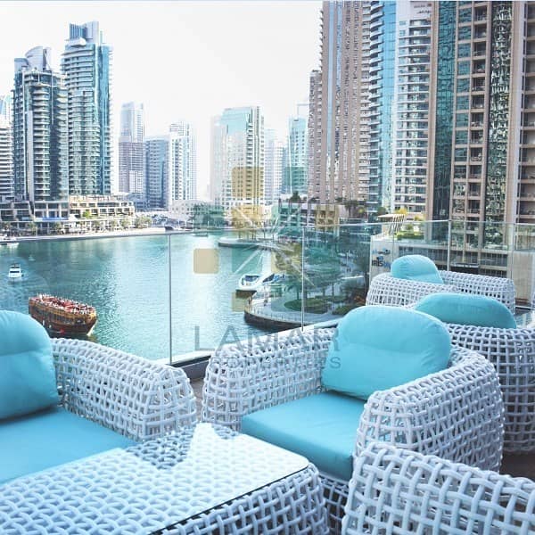 Luxury 1 BR, High floor, Marina View Furnished