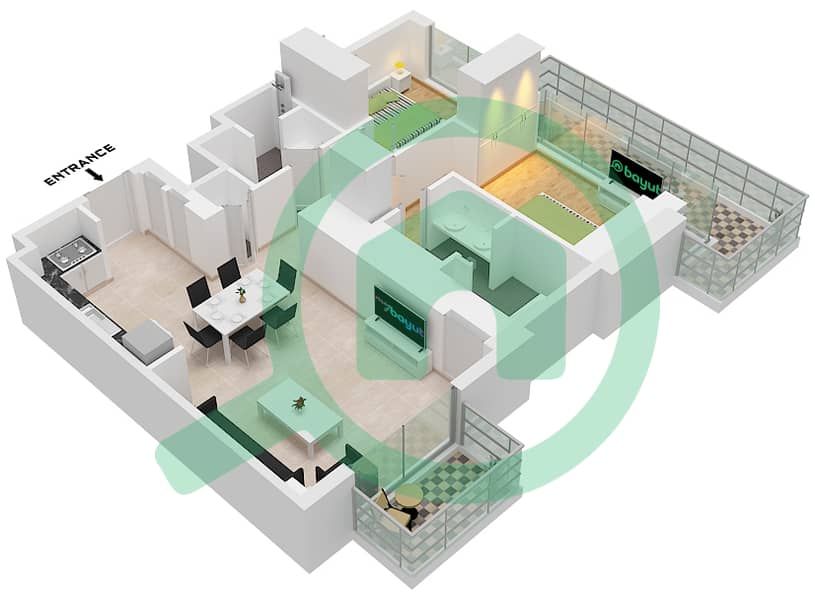 المخططات الطابقية لتصميم النموذج / الوحدة A4/UNIT 3,4,8,,9 FLOOR 22 شقة 2 غرفة نوم - ذا سانت ريجيس رزيدنسز برج 1 Type A4 Unit 3,8 Floor 22-42
Type A4 Unit 3,4 Floor 43
Type A4 Unit 4,9 Floor 44-64 interactive3D