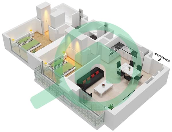 Type F Unit 2 Floor 44