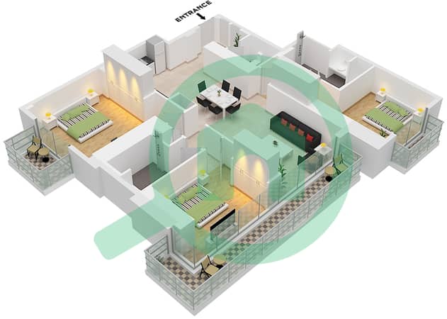 Type D1 Unit 3 Floor 44 Type D1 Unit 3 Floor 44