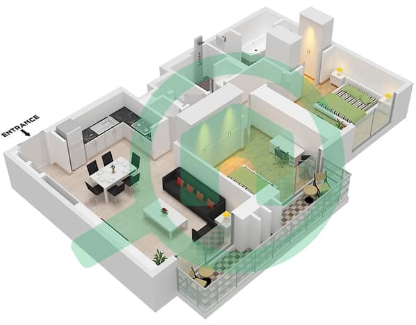 Type D3 Unit 7 Floor 45-64