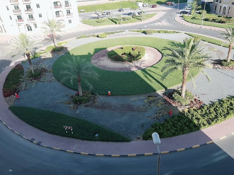 BRAND NEW, LARGE FLAT,DOUBLE BALCONY,ROUNDABOUT VIEW,ONE BED ROOM FOR RENT IN EMIRATES CLUSTER