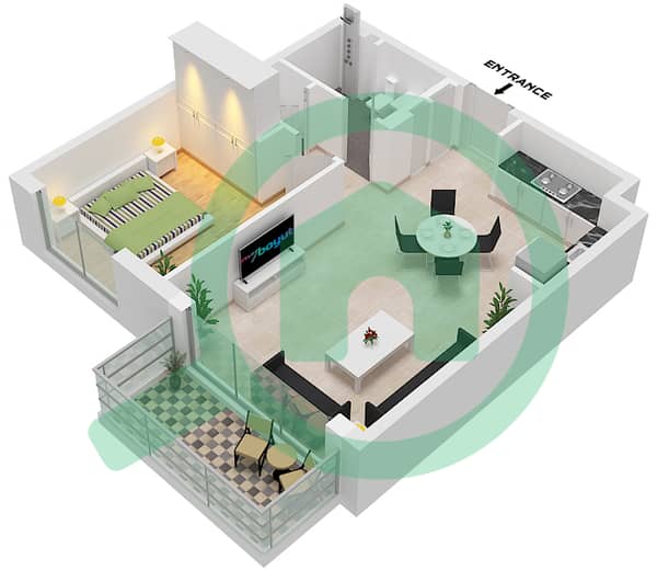 Type 1A Unit 1,3,18-19 Floor Podium 
Unit 11,9 Floor 1 
Unit 9,11 Floor 2-8 
Unit 8,10 Floor 9-15 
Unit 19 Floor 9-10 
Unit 18 Floor 11-12

1A/Unit 1,3 Floor Podium