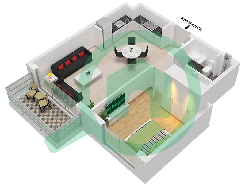 Гольф Гранд - Апартамент 1 Спальня планировка Тип/мера 1B/UNIT 2,9 FLOOR PODIUM Type 1B Unit 2,20 Floor Podium 
Unit 10 Floor 1-8 
Unit 9 Floor 9-15 
Unit 23 Floor 2-8 
Unit 20 Floor 9-10 
Unit 19 Floor 11-12 

1B/Unit 2,20 Floor Podium interactive3D